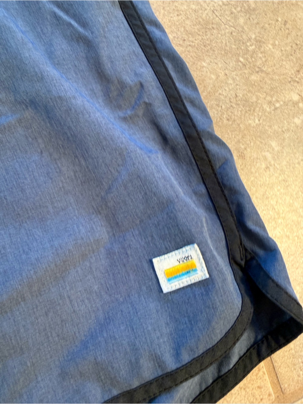 Vuori Men Azure Linen Texture Blue Unlined Drawstring Banks Shorts V330 Medium - Picture 6 of 12